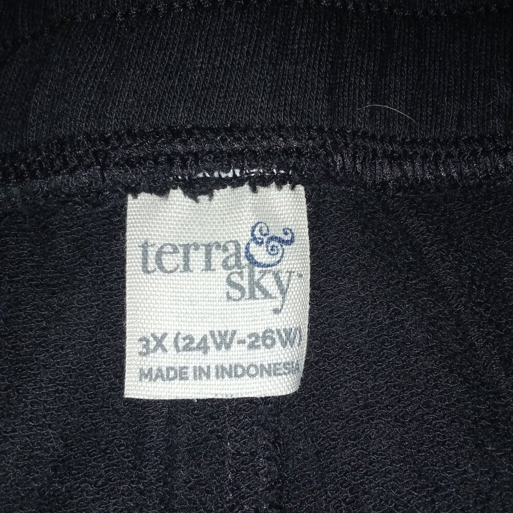 Lot of 2 Terra & Sky Loose Fit Cropped Capri Sweatpants Plus Size 3X (24W/26W) - Picture 11 of 15